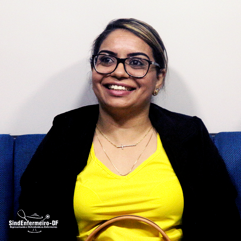 Luanna Castro, delegada sindical, representante da rede privada de Saúde